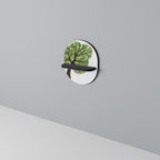 WILDERNESS DASH Ovales Kunstregal in Schwarz