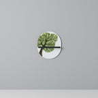 WILDERNESS DASH Ovales Kunstregal in Schwarz