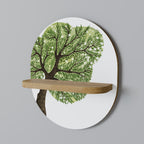 WILDERNESS DASH Ovales Kunstregal in Eiche-Optik