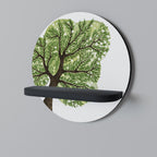 WILDERNESS DASH Rundes Kunstregal in Schwarz