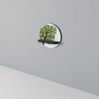 WILDERNESS DASH Rundes Kunstregal in Schwarz