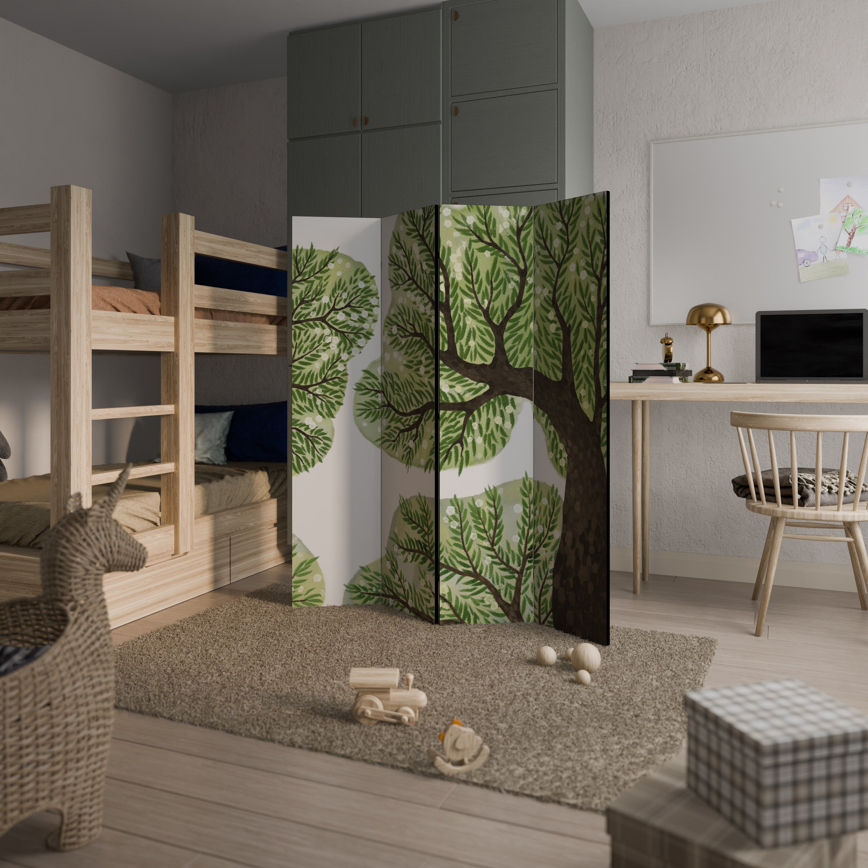 WILDERNESS DASH 4-teiliger Paravent