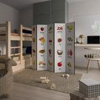 FRUIT LESSON 5-teiliger Paravent