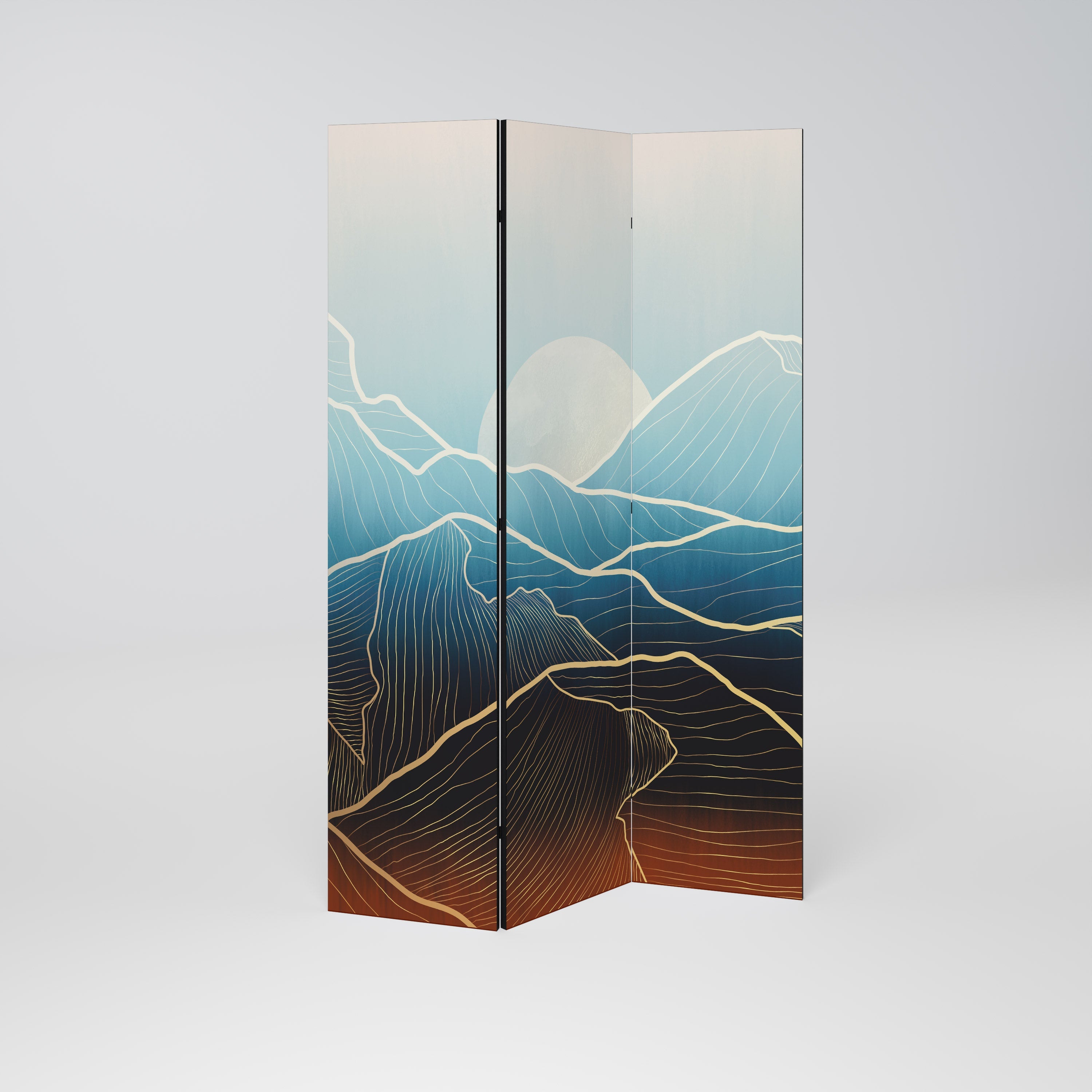 LUNAR SECRETS Dekorativer 3-teiliger Raumteiler