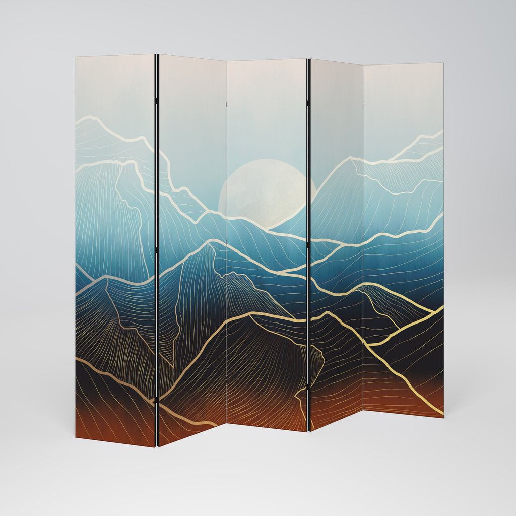 LUNAR SECRETS Dekorativer 5-teiliger Raumteiler
