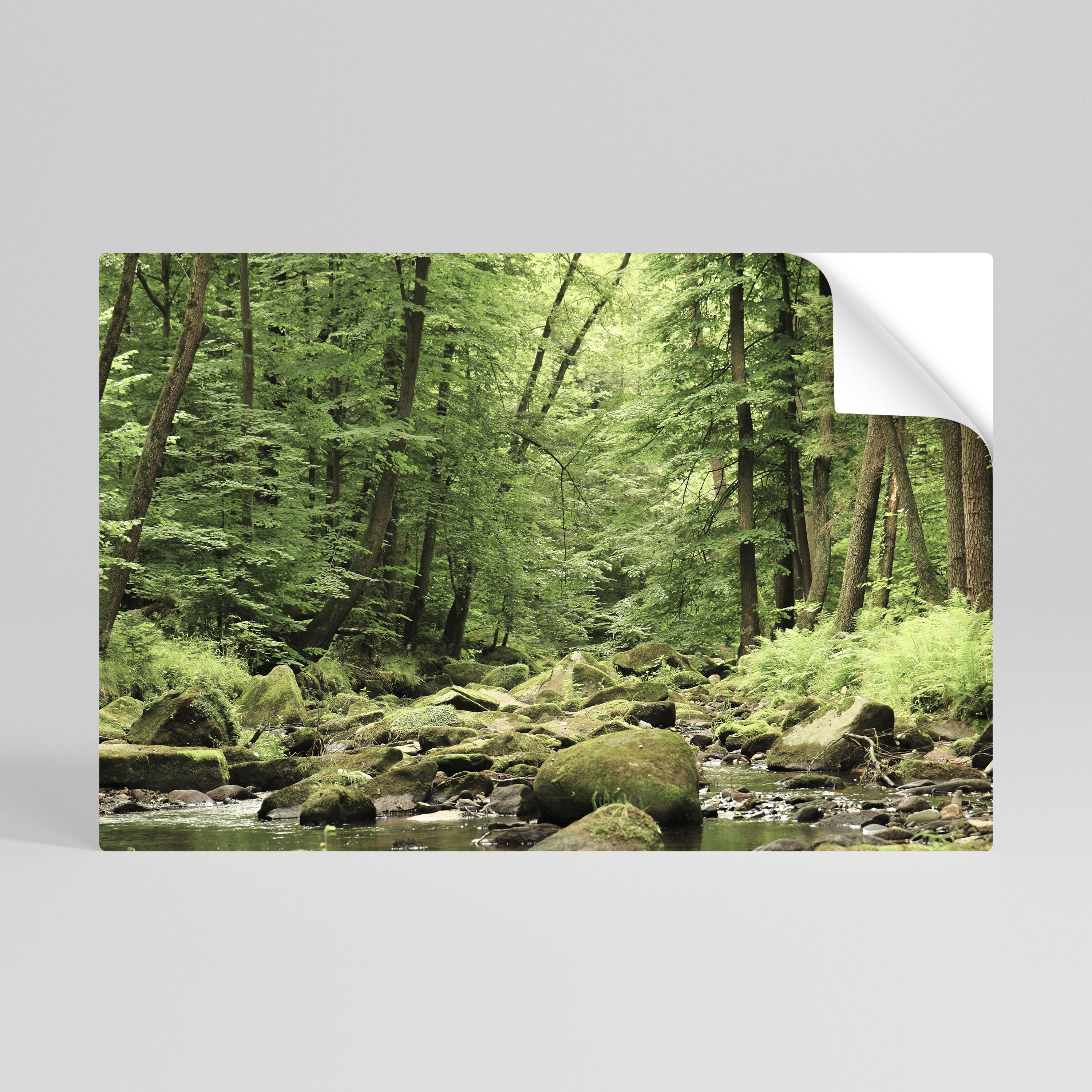 TRANQUIL STONES AND STREAMS Selbstklebendes Horizontal-Poster