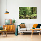 TRANQUIL STONES AND STREAMS Selbstklebendes Horizontal-Poster