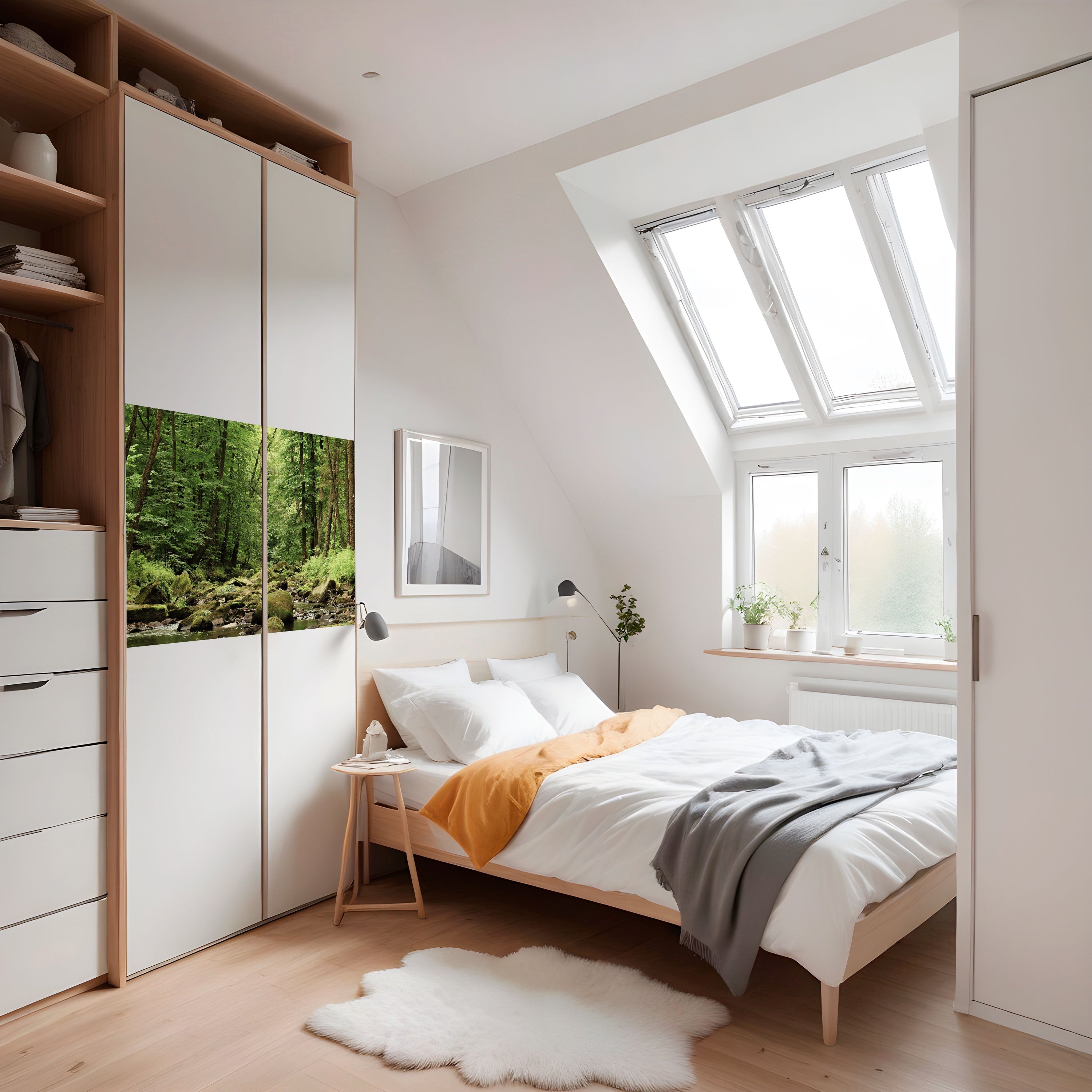 TRANQUIL STONES AND STREAMS Selbstklebendes Horizontal-Poster