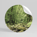TRANQUIL STONES AND STREAMS Peel and Stick Round Sticker
