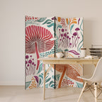 FUNGUS FANTASY Decorative 4-Panel Room Divider