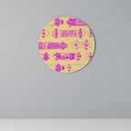 SKATEBOARD ARTISTRY Runde Wanddekoration Ø 69 cm