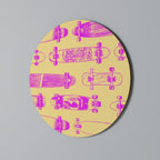 SKATEBOARD ARTISTRY Runde Wanddekoration Ø 69 cm