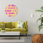 SKATEBOARD ARTISTRY Runde Wanddekoration Ø 69 cm