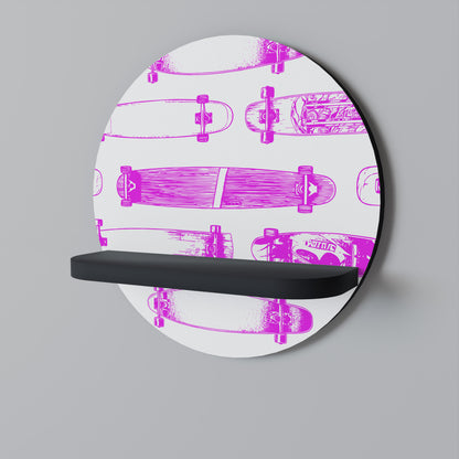 SKATEBOARD SKETCH Dekoratives Wandregal