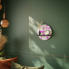 SKATEBOARD SKETCH Rundes Kunstregal in Schwarz