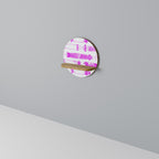 SKATEBOARD SKETCH Rundes Kunstregal in Eiche-Optik