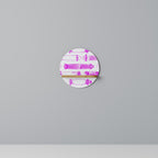 SKATEBOARD SKETCH Rundes Kunstregal in Eiche-Optik