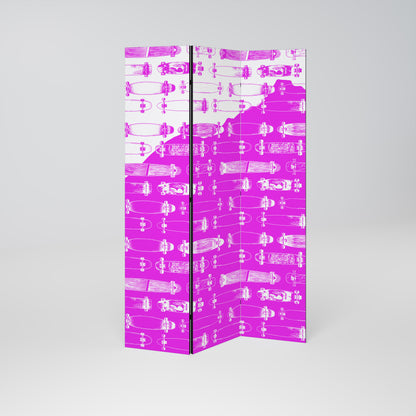 SKATEBOARD MAGENTA 3-teiliger Paravent