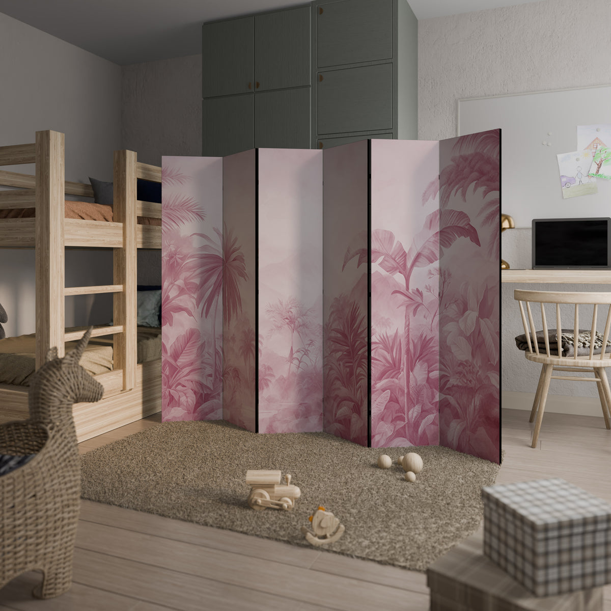 SWEET TROPICS 6-teiliger Paravent