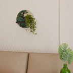 VERDURE ABYSS Rundes Kunstregal in Schwarz