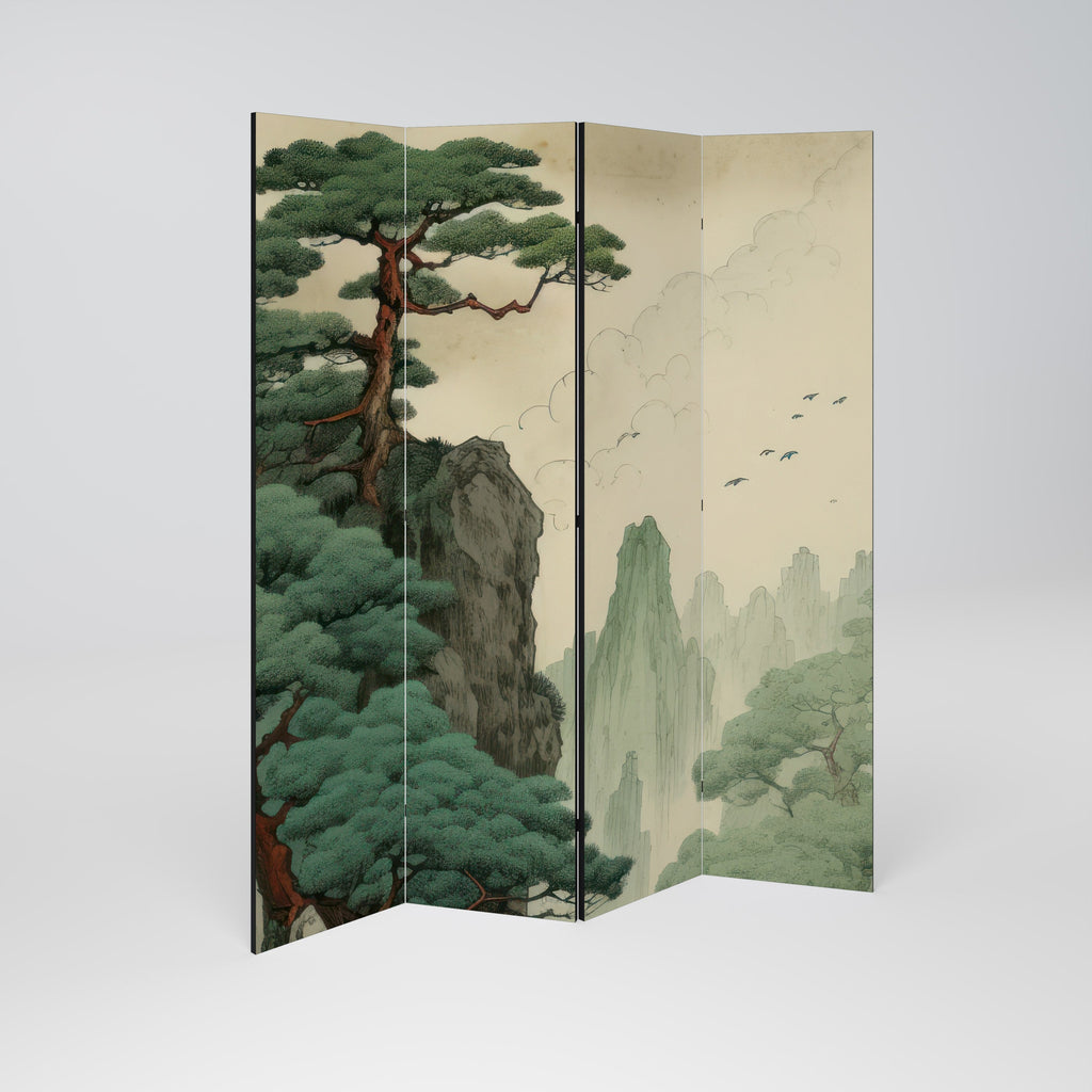 Dekorativer 4-teiliger Raumteiler VERDURE ABYSS