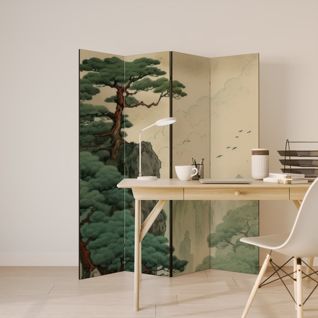 Dekorativer 4-teiliger Raumteiler VERDURE ABYSS