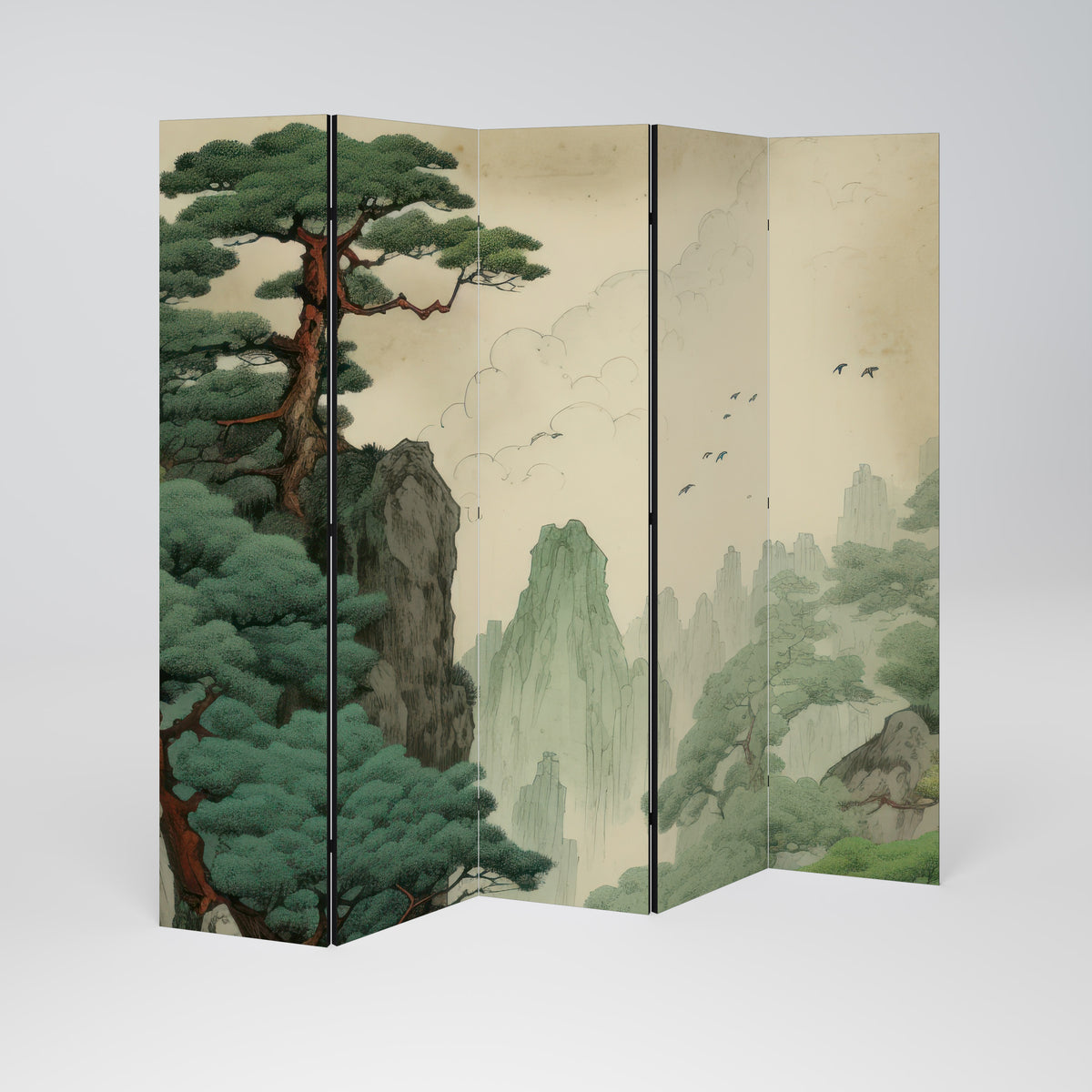 VERDURE ABYSS 5-teiliger Paravent