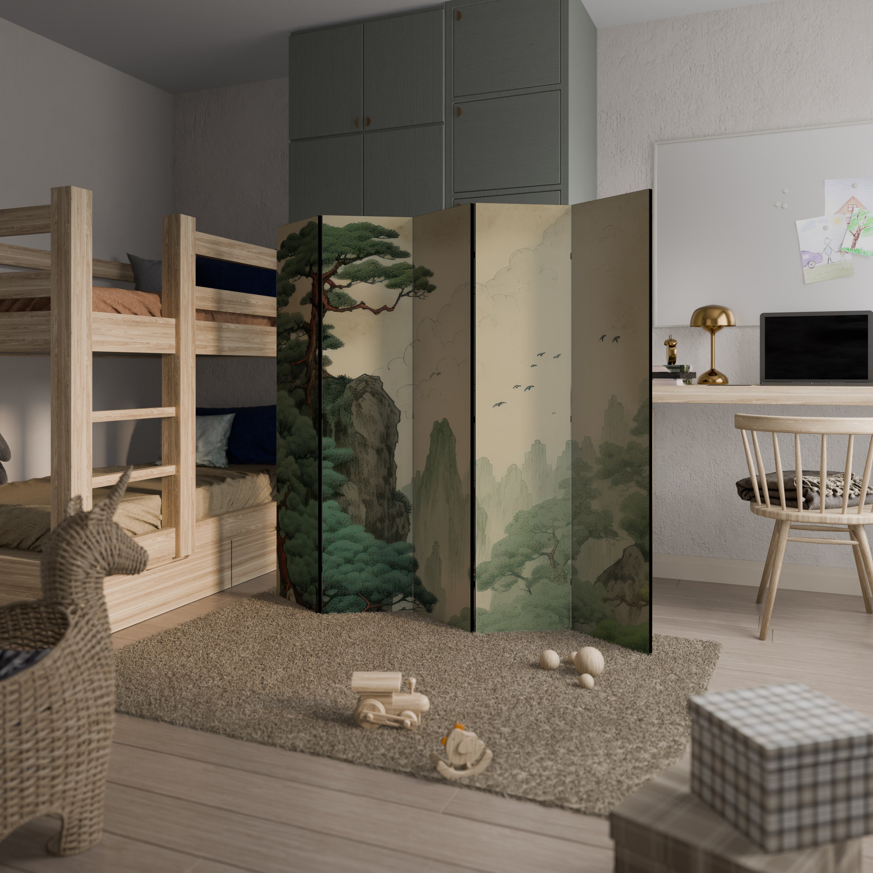 VERDURE ABYSS 5-teiliger Paravent