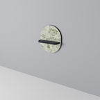 FENNEL BALDACHIN Oval Art Shelf In Black Finish