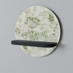 FENNEL BALDACHIN Rundes Kunstregal in Schwarz