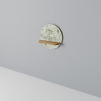 FENNEL BALDACHIN Rundes Kunstregal in Eiche-Optik