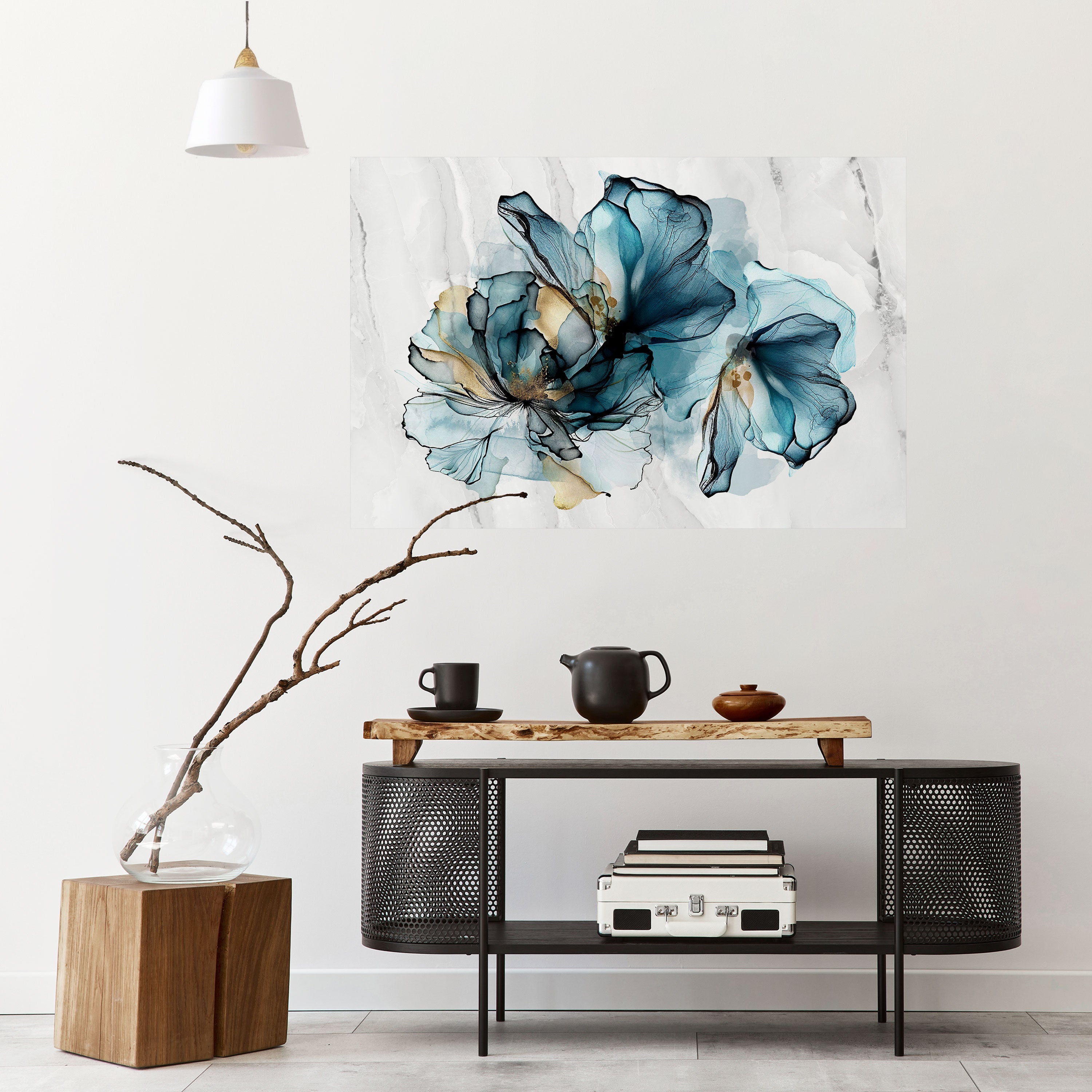 ELEGANT AQUARELLE Selbstklebendes Horizontal-Poster