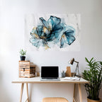 ELEGANT AQUARELLE Peel and Stick Horizontal Poster