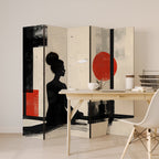RED SUNSATION Dekorativer Paravent - 5-teilig