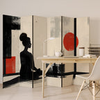 RED SUNSATION Dekorativer Paravent - 6-teilig