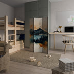 OMINOUS MOUNTAINS Dekorativer Paravent - 3-teilig