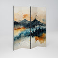 OMINOUS MOUNTAINS Decorative 4-Panel Room Divider