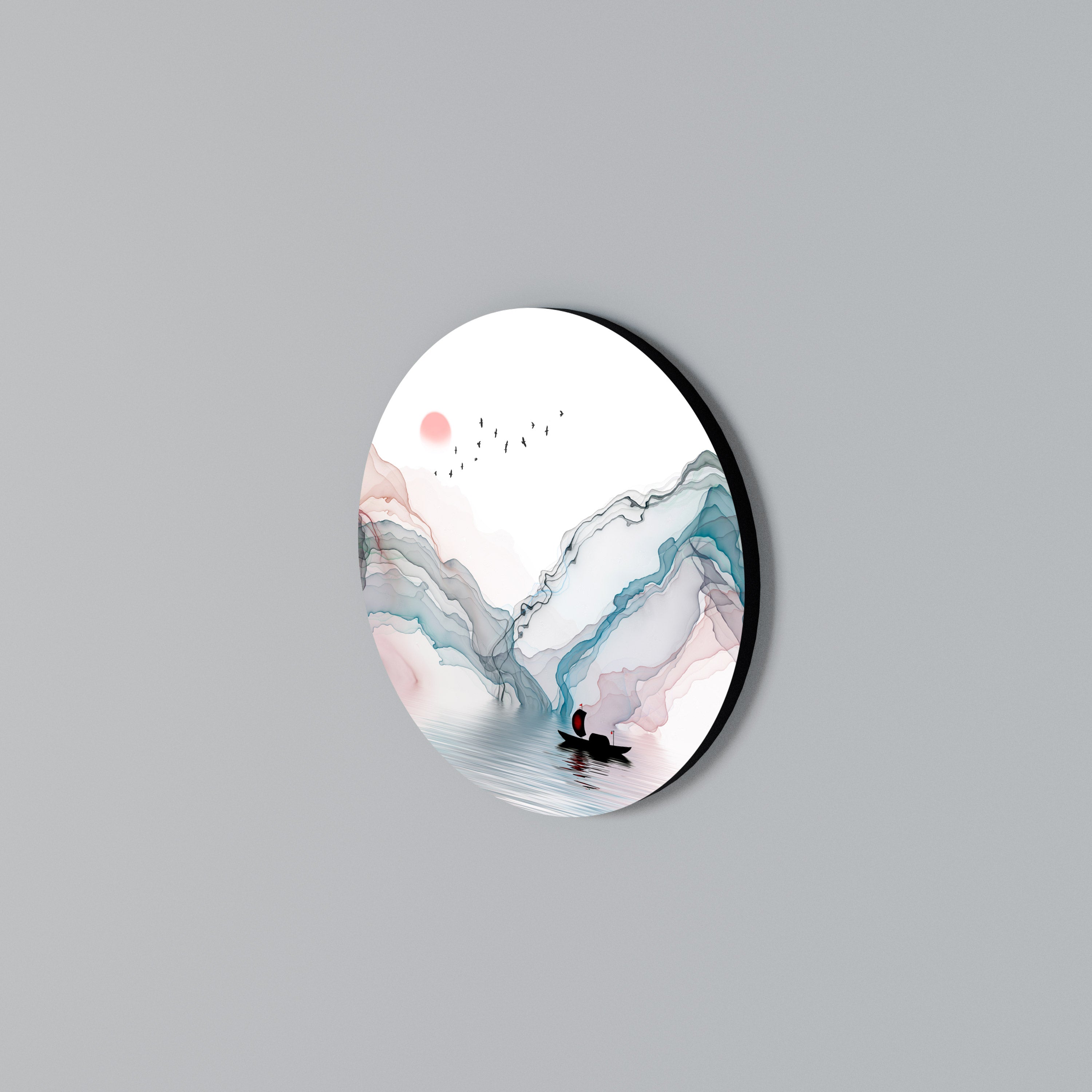 VELVET CROSSING Rundes Wandbild