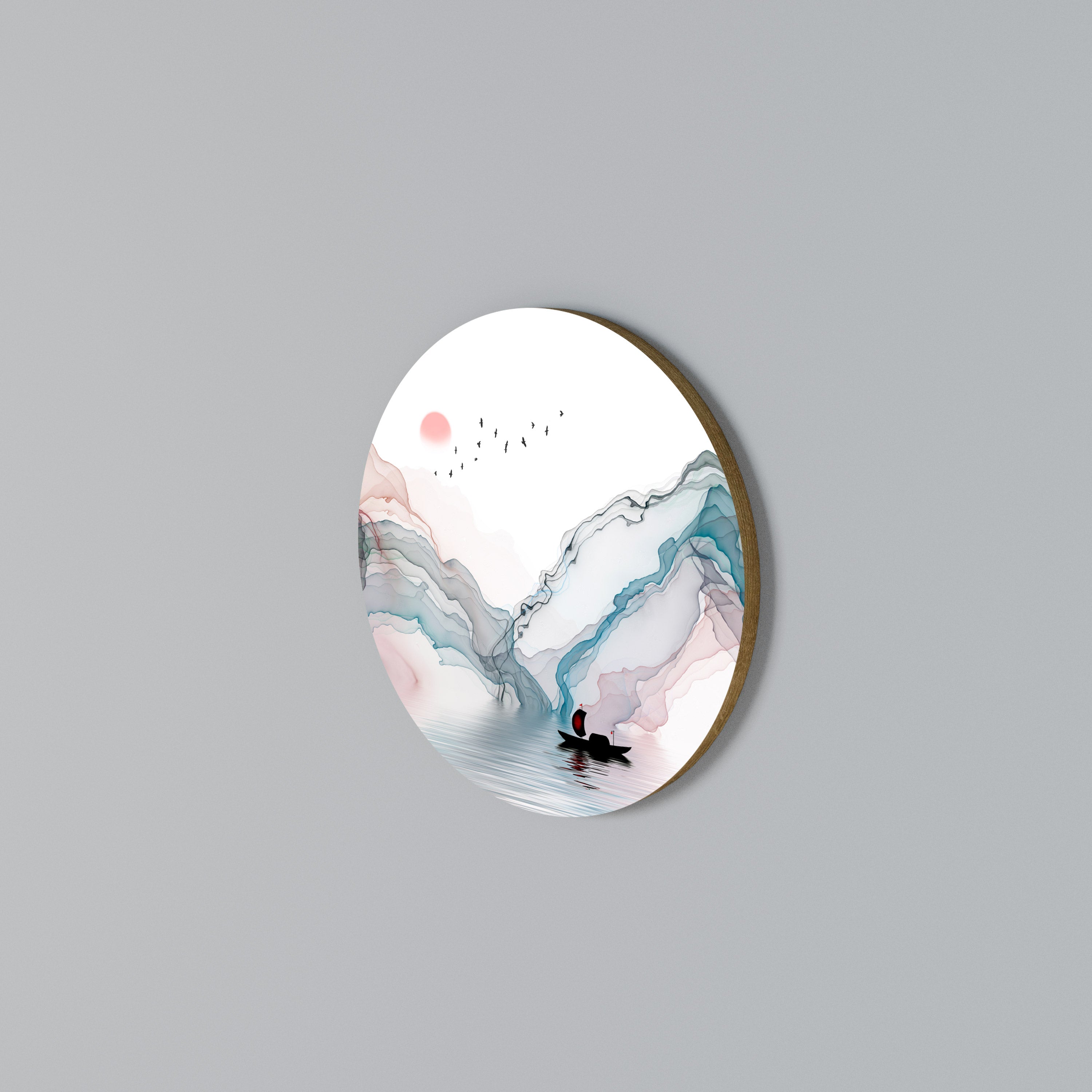 VELVET CROSSING Rundes Wandbild