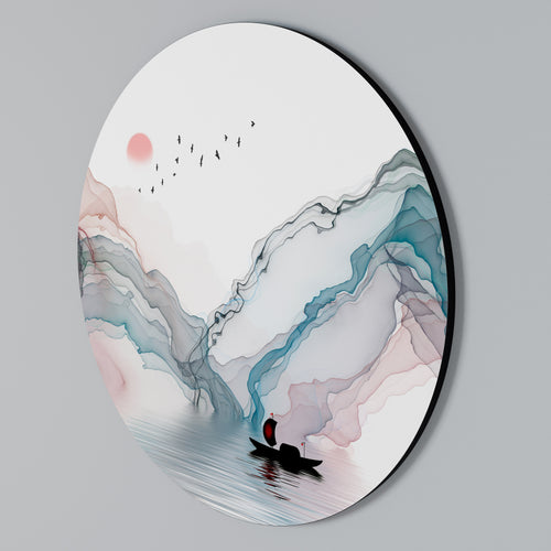 VELVET CROSSING Round Wall Art