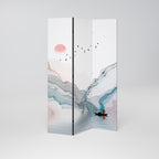 VELVET CROSSING Dekorativer Paravent - 3-teilig