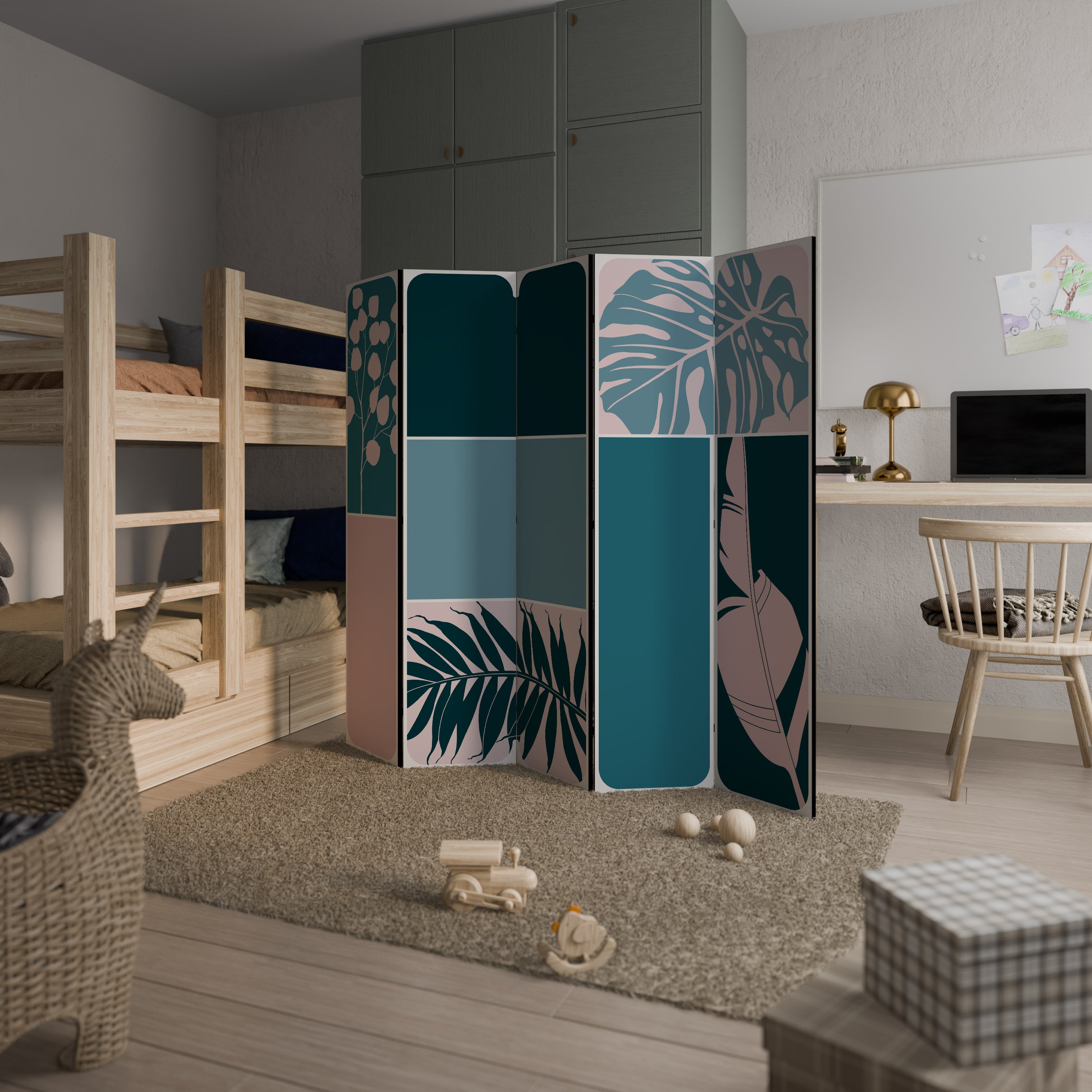 COMBINATION OF SHAPES 5-teiliger Paravent