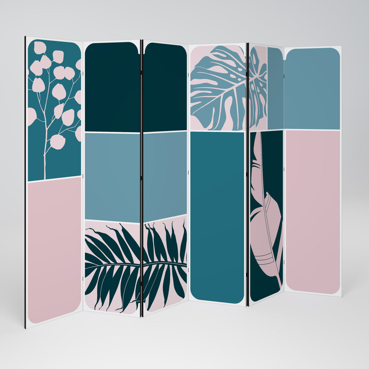 COMBINATION OF SHAPES 6-Panel Room Divider