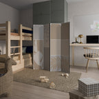 TROPICAL SHAPES Decorative 4-Panel Room Divider
