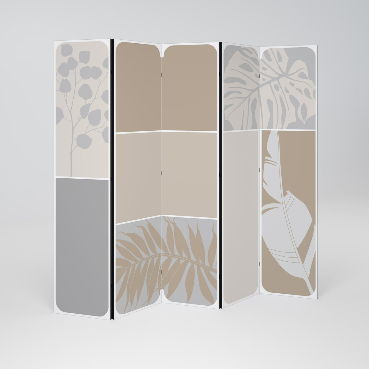 TROPICAL SHAPES 5-teiliger Paravent