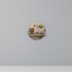 MACHINARIUM MACHINES Rundes Kunstregal in Eiche-Optik