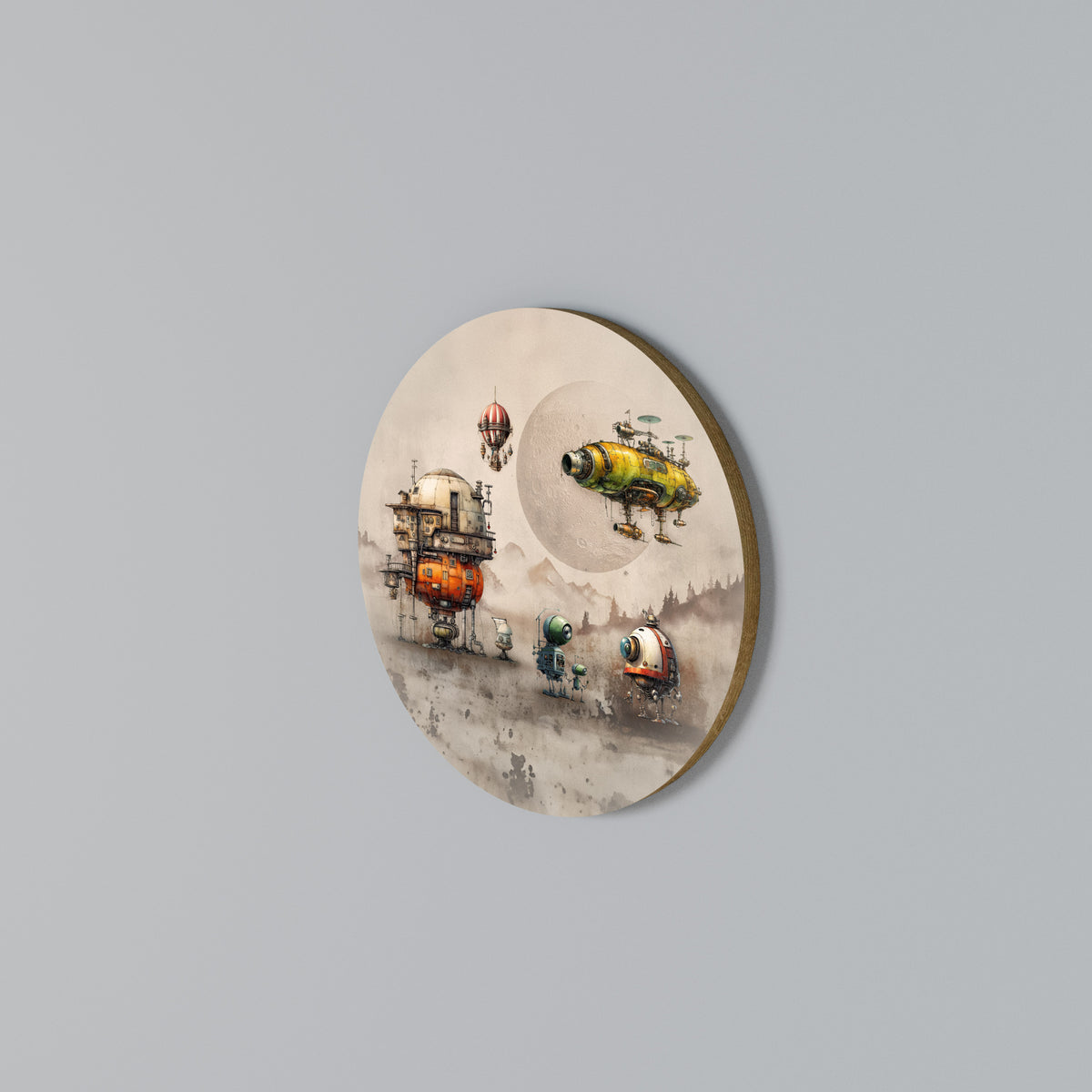 MACHINARIUM MACHINES Rundes Wandbild