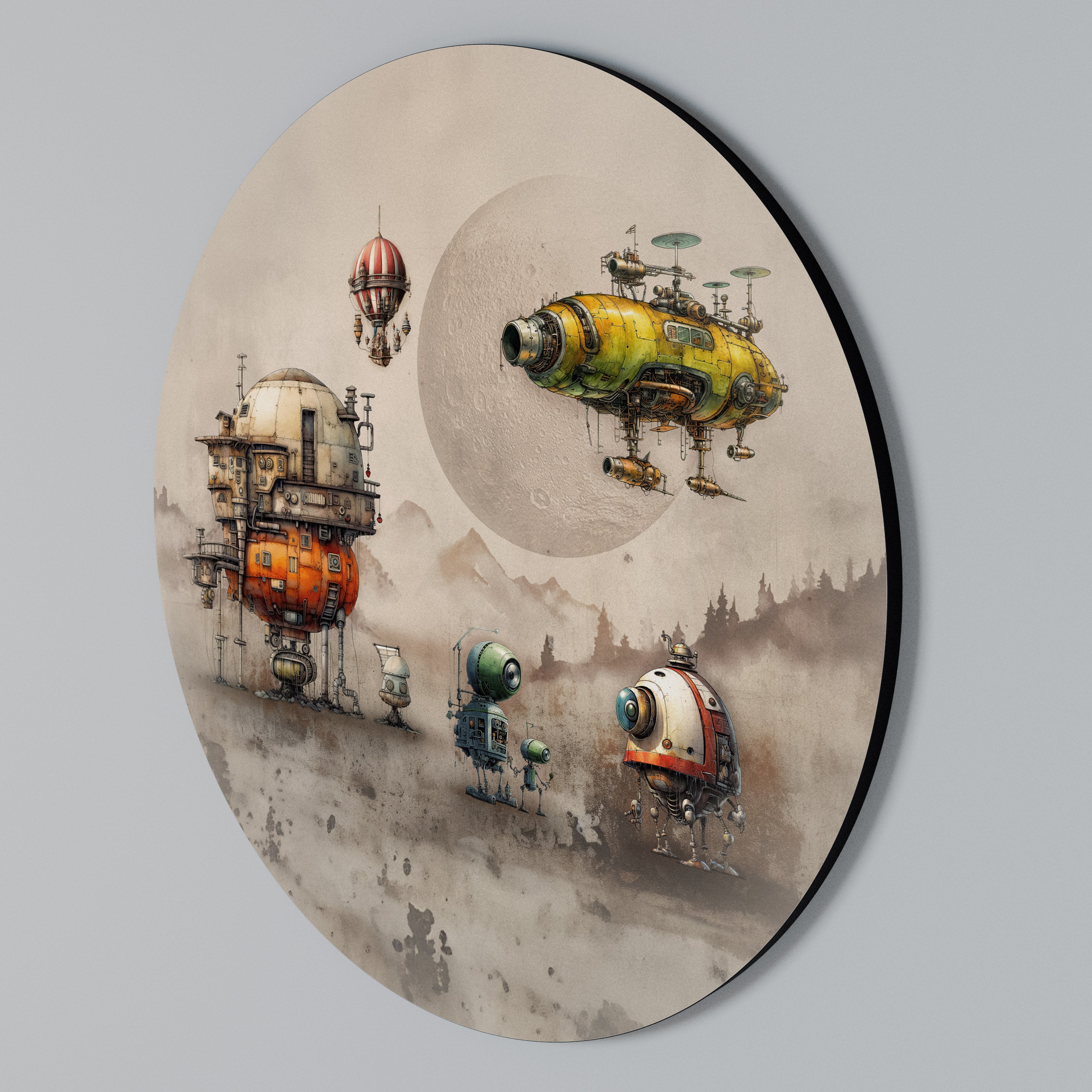 MACHINARIUM MACHINES Rundes Wandbild