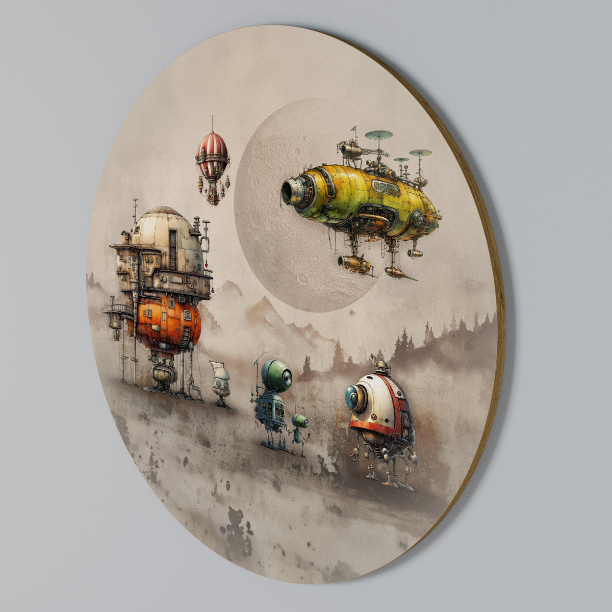 MACHINARIUM MACHINES Rundes Wandbild