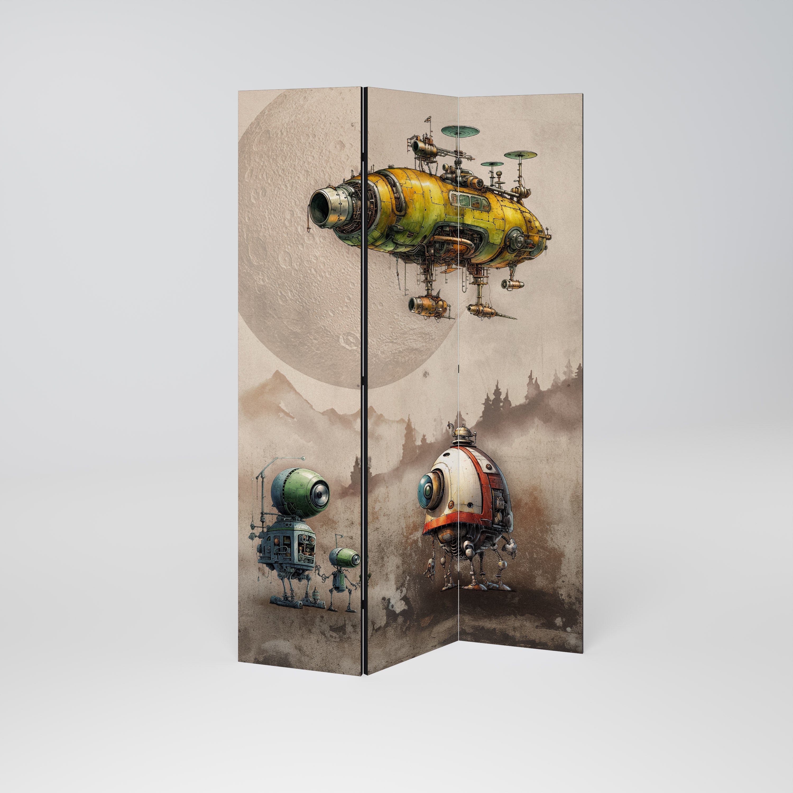 MACHINARIUM MACHINES Dekorativer 3-teiliger Raumteiler